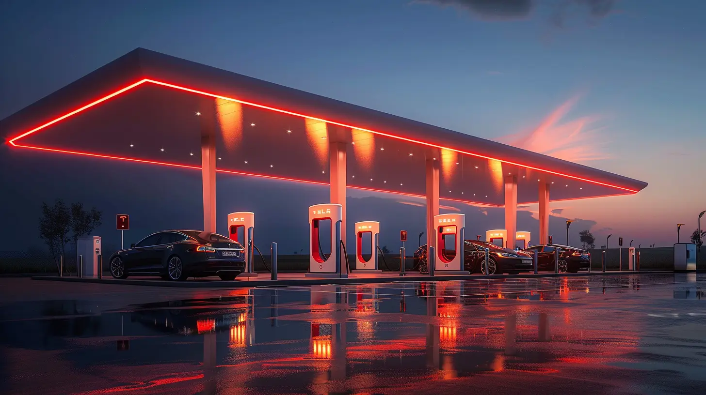 The Impact of Renewable Energy on Electric Vehicle Charging Networks