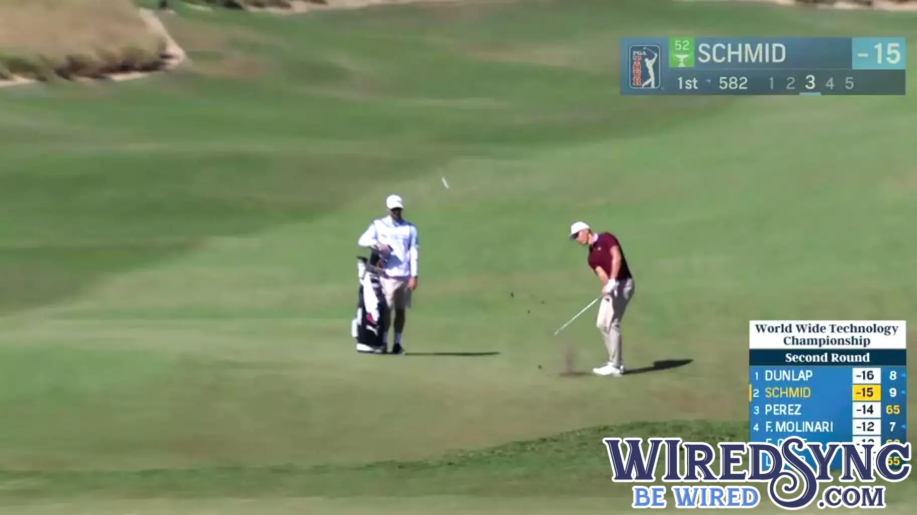 Matti Schmid Scores Birdie on Opening Hole at World Wide Technology Championship
