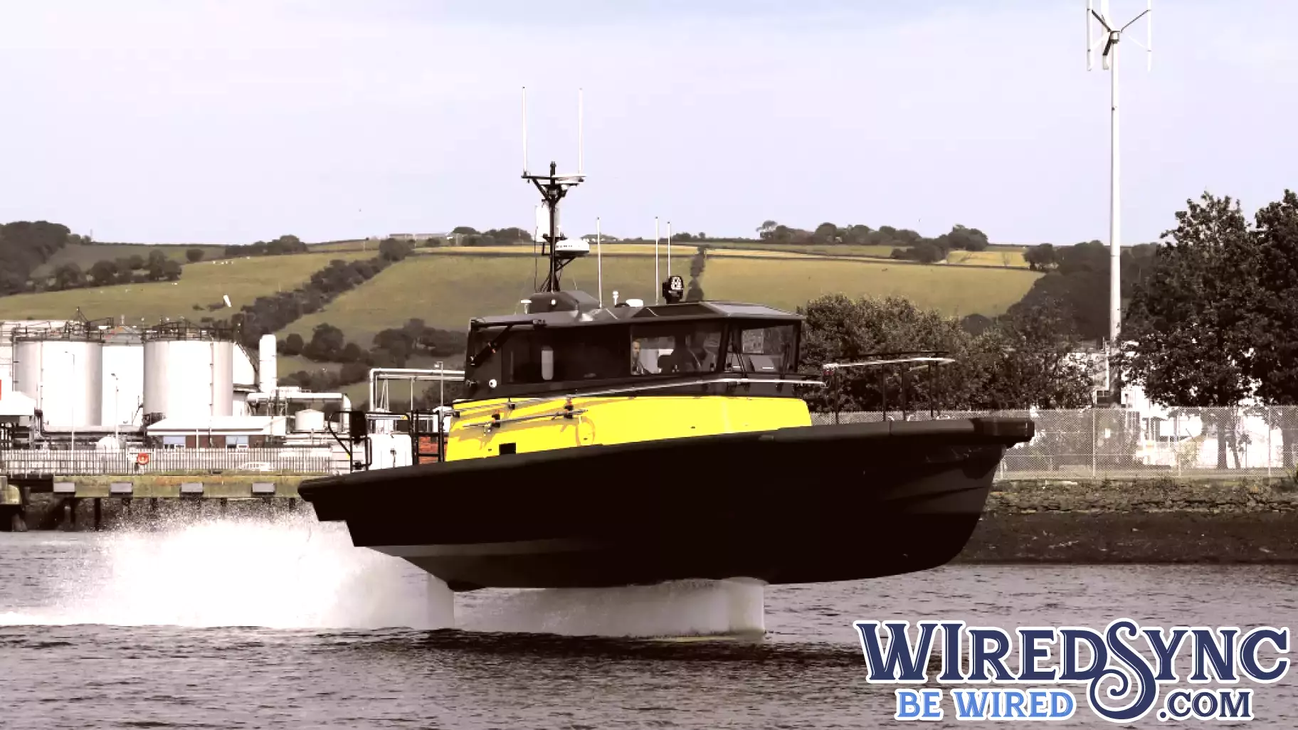 World's first 100% electric hydrofoil pilot boat hits the water