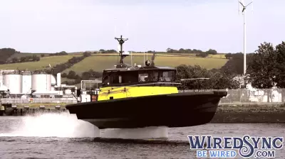 World's first 100% electric hydrofoil pilot boat hits the water